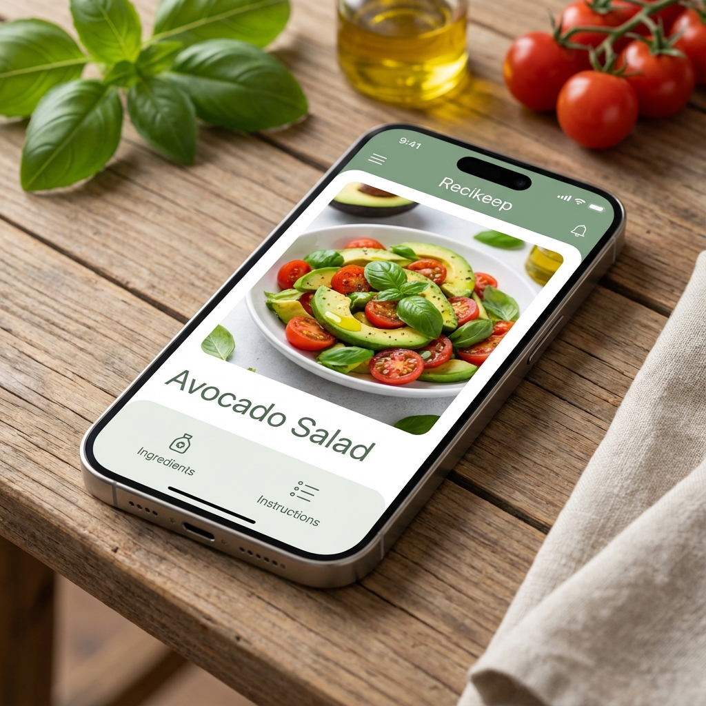 App interface on iPhone