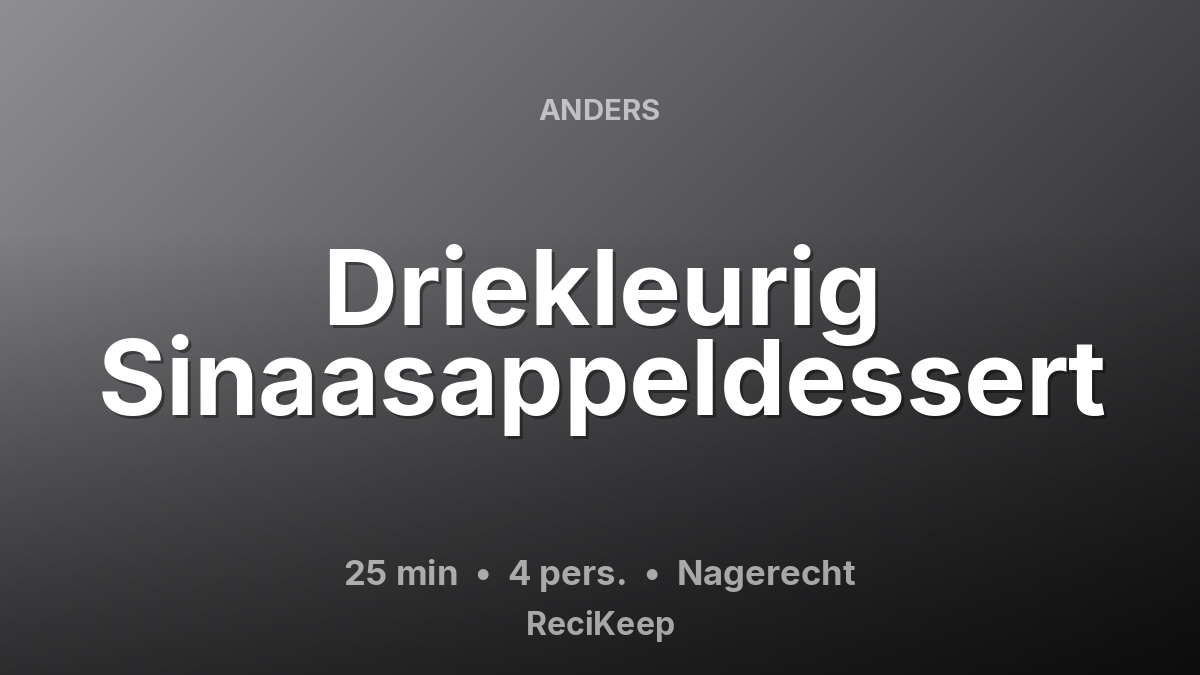 Receptkaart Driekleurig Sinaasappeldessert – Nagerecht