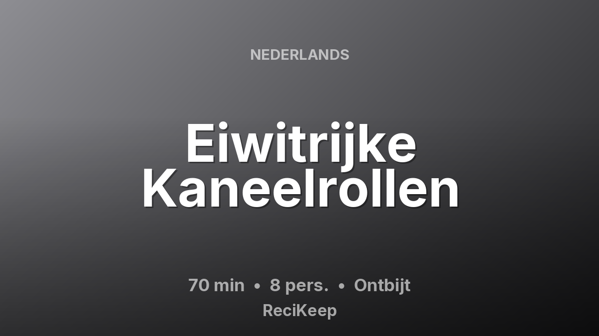 Receptkaart Eiwitrijke Kaneelrollen – Ontbijt