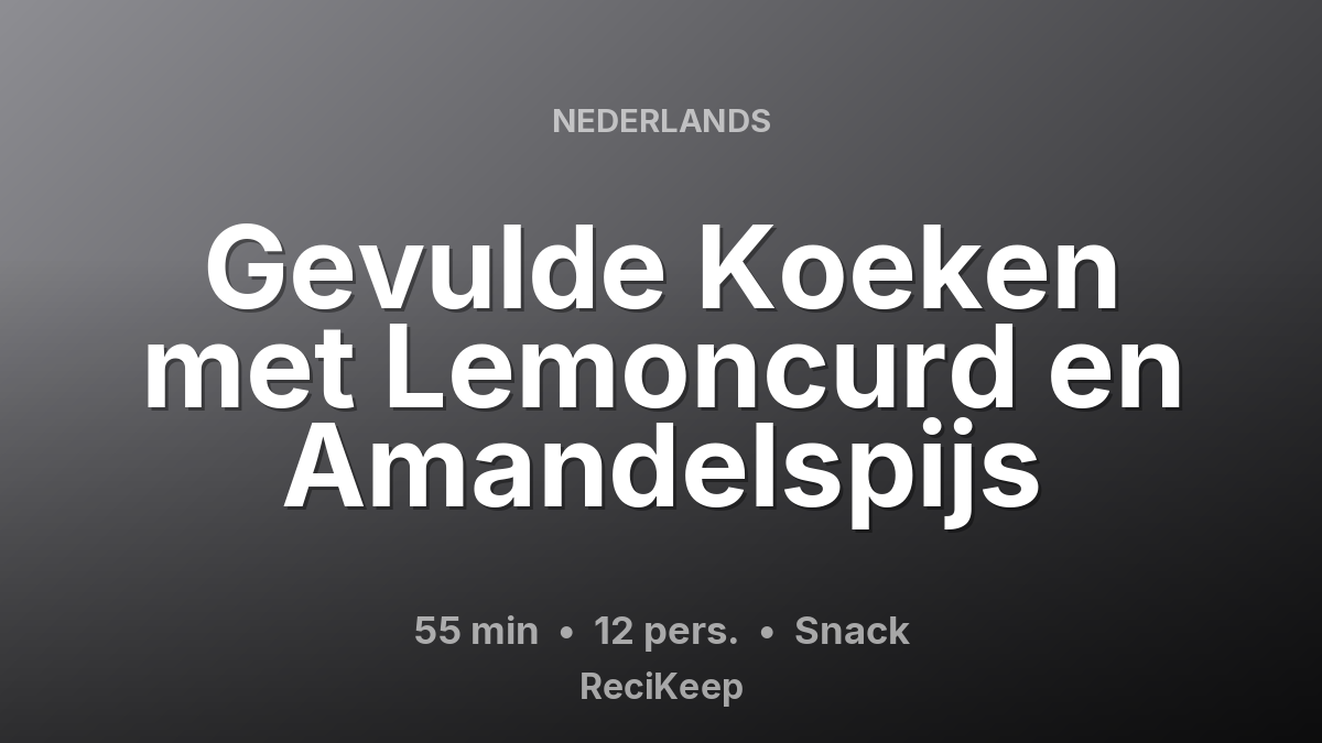 Receptkaart Gevulde Koeken met Lemoncurd en Amandelspijs – Snack