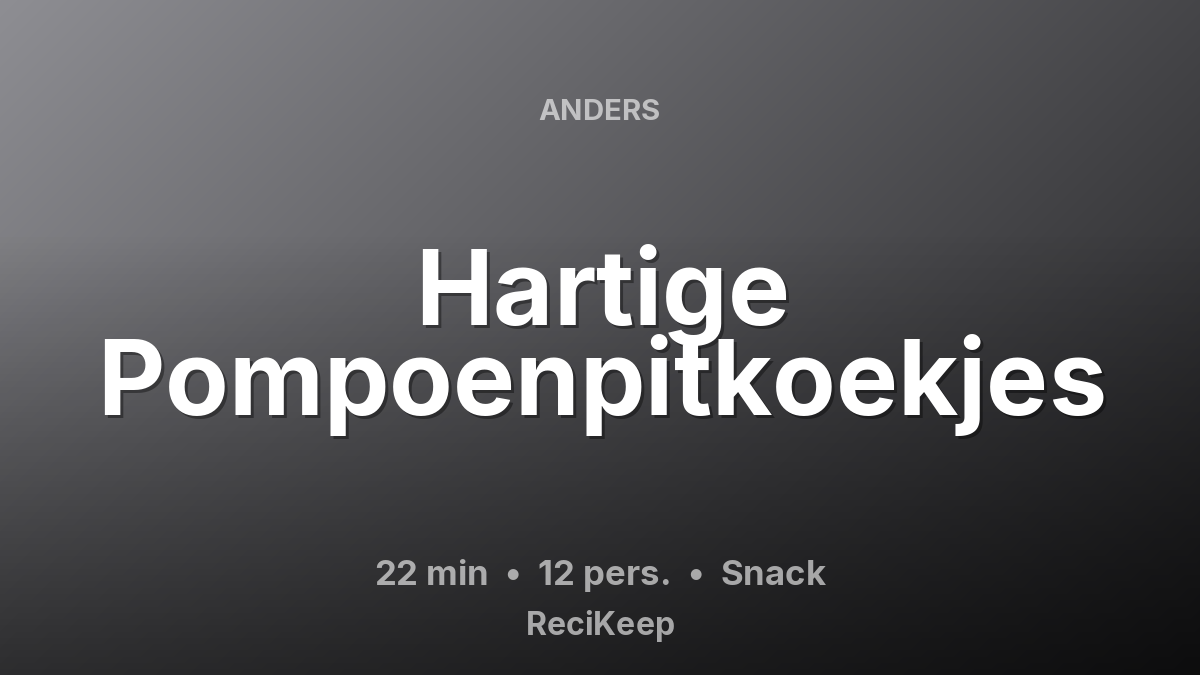 Receptkaart Hartige Pompoenpitkoekjes – Snack