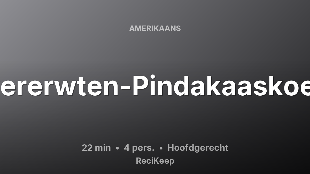 Receptkaart Kikkererwten-Pindakaaskoekjes – Hoofdgerecht
