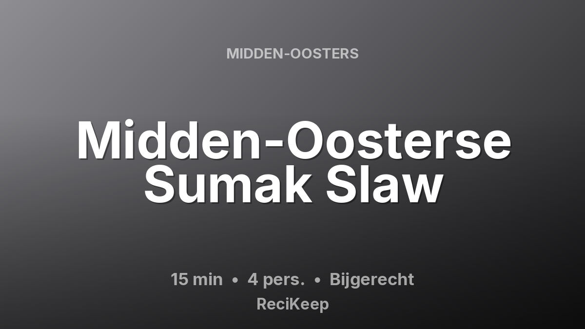 Receptkaart Midden-Oosterse Sumak Slaw – Bijgerecht