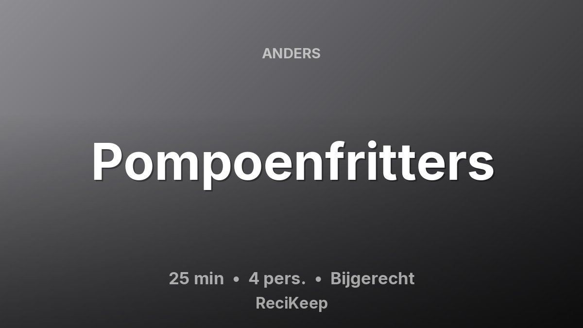 Receptkaart Pompoenfritters – Bijgerecht