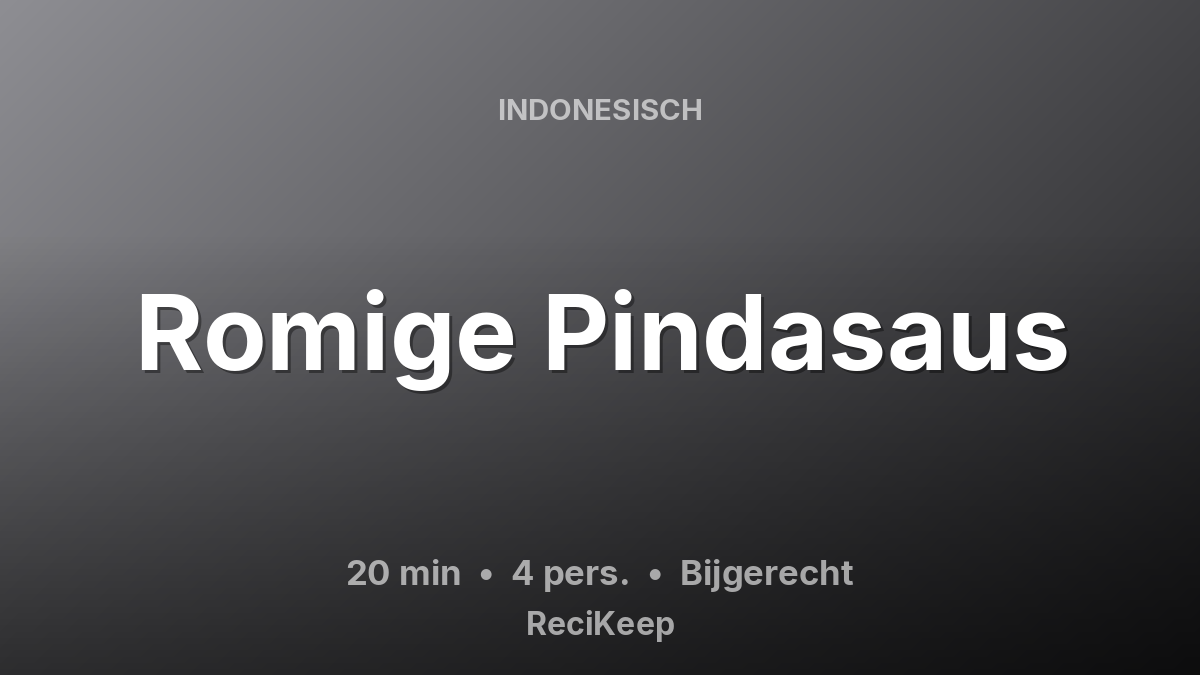 Receptkaart Romige Pindasaus – Bijgerecht