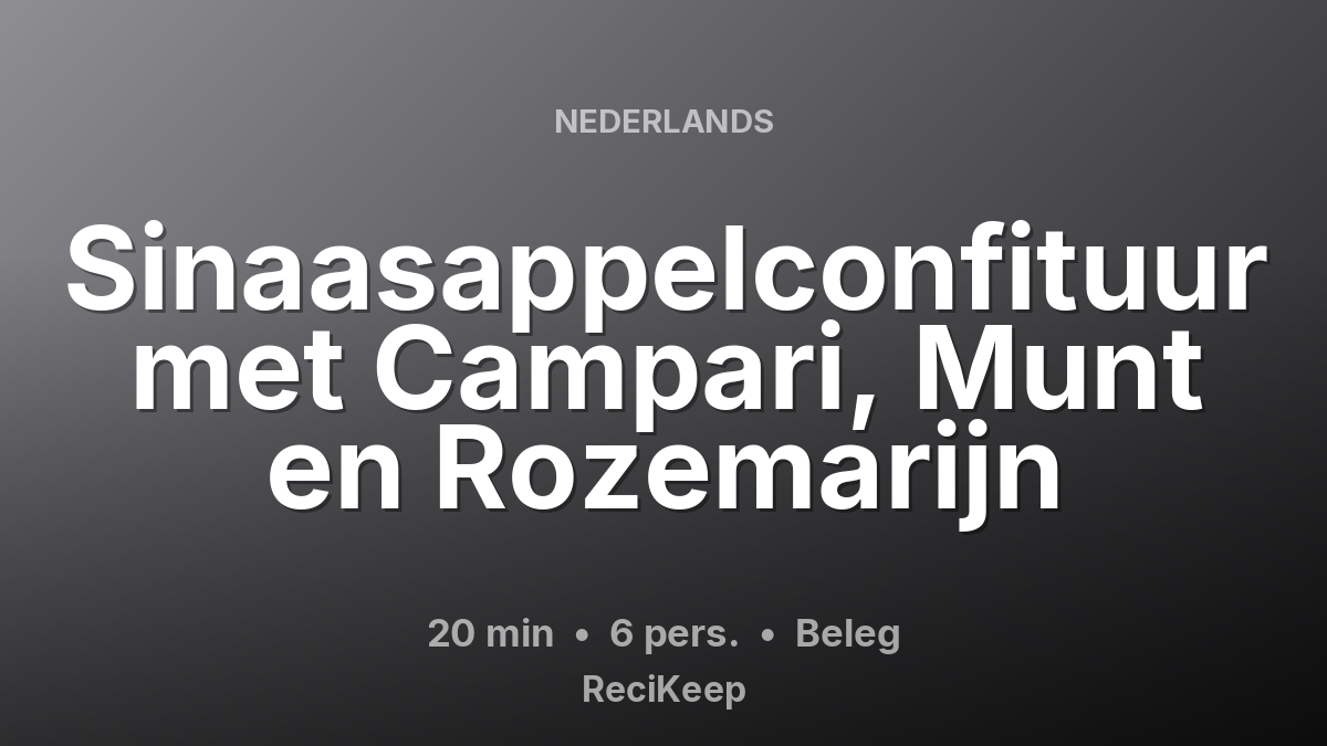 Receptkaart Sinaasappelconfituur met Campari, Munt en Rozemarijn – Beleg