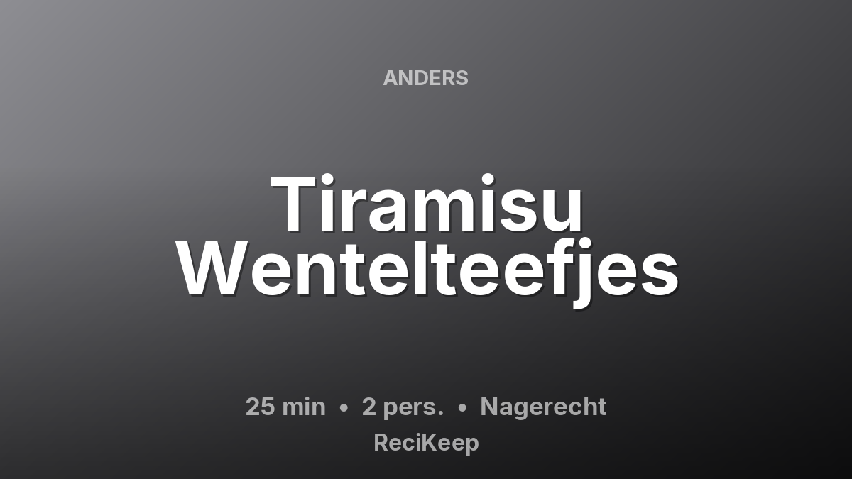 Receptkaart Tiramisu Wentelteefjes – Nagerecht
