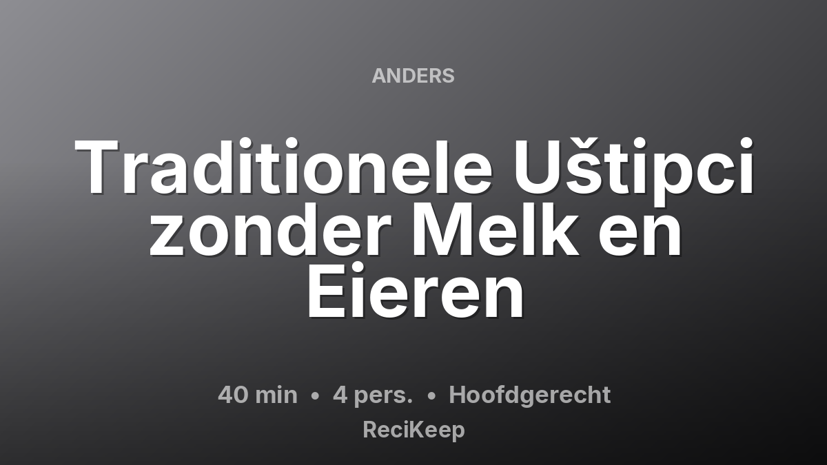 Receptkaart Traditionele Uštipci zonder Melk en Eieren – Hoofdgerecht