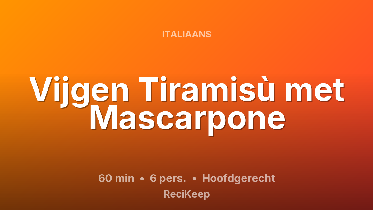 Receptkaart Vijgen Tiramisù met Mascarpone – Hoofdgerecht