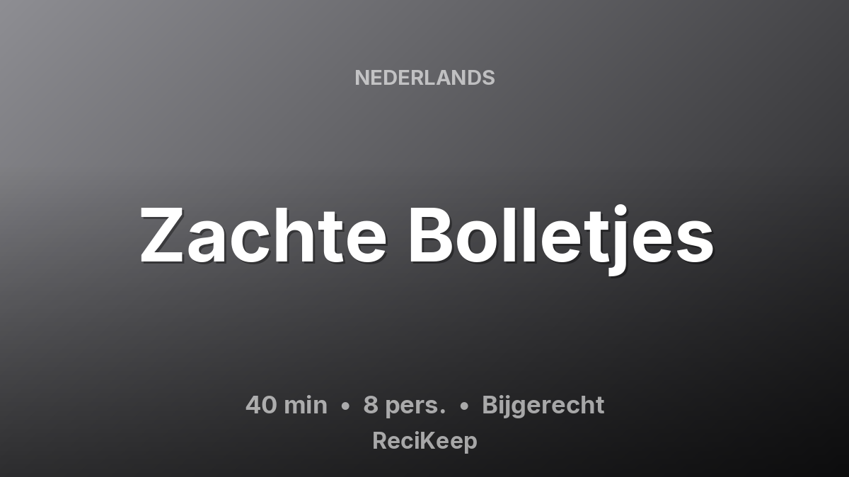 Receptkaart Zachte Bolletjes – Bijgerecht