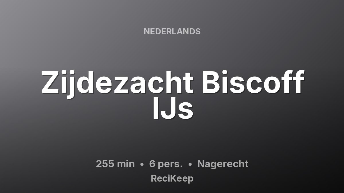 Receptkaart Zijdezacht Biscoff IJs – Nagerecht